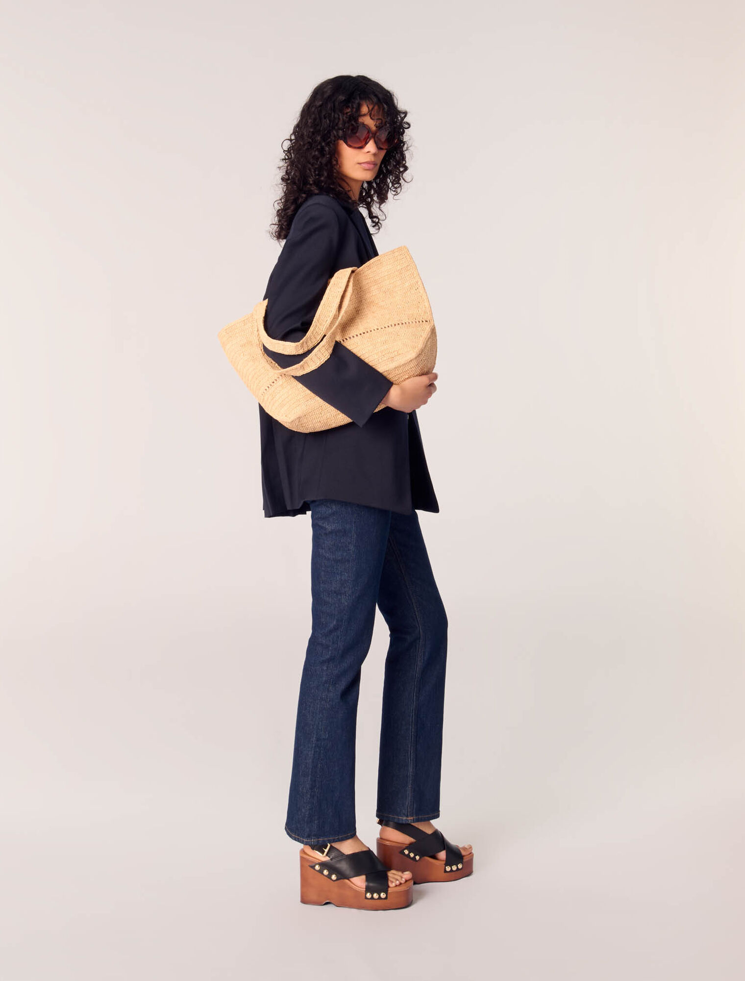 Jeans in denim con tasche