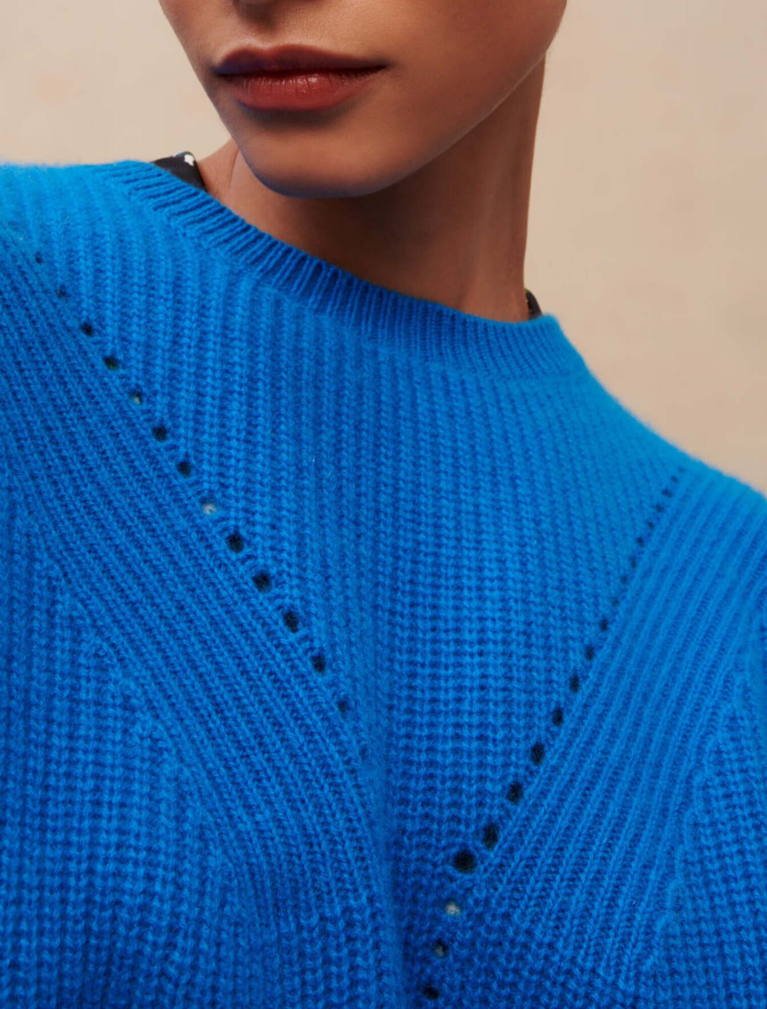 Maglione in cachemire a costine