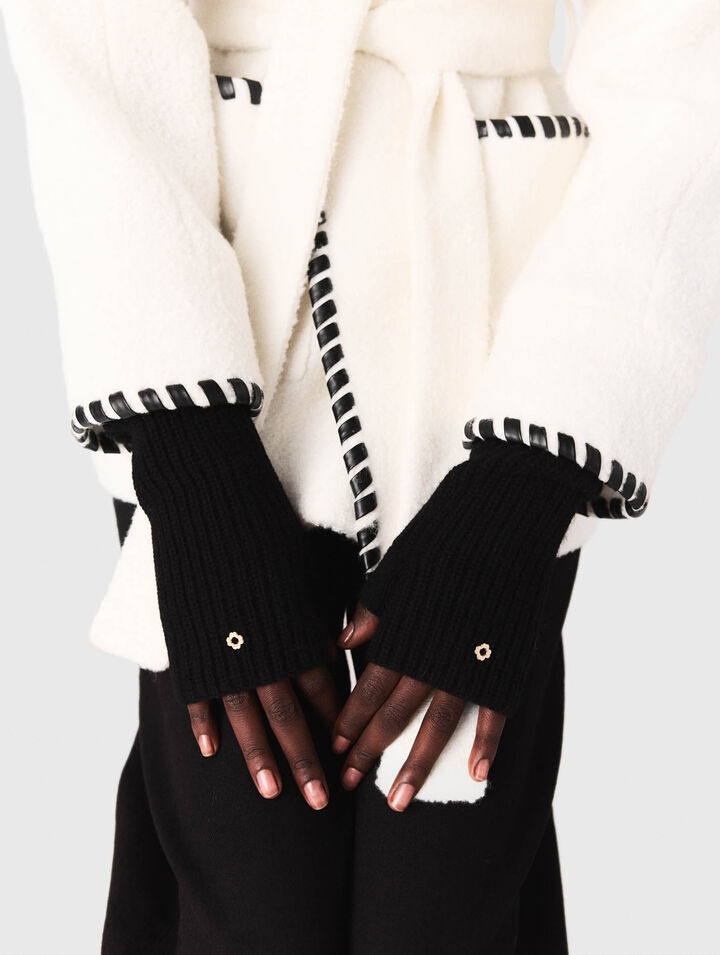 Cappotto foderato con nastro a contrasto