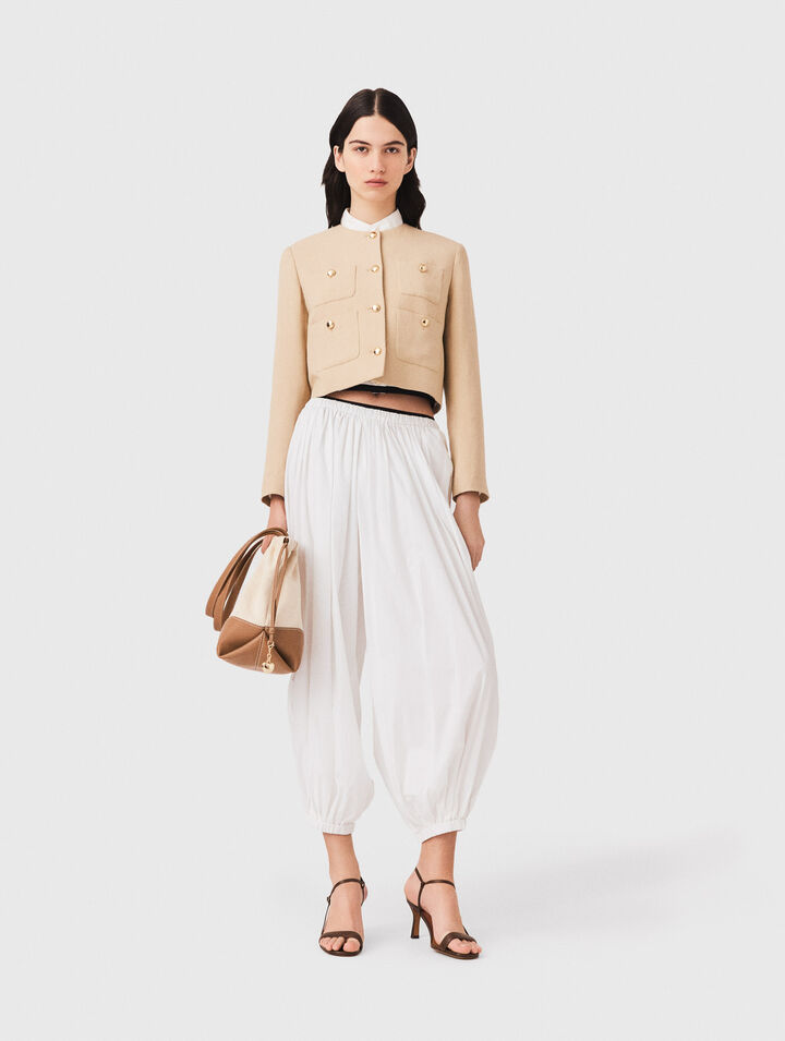 Pantaloni sarouel in cotone