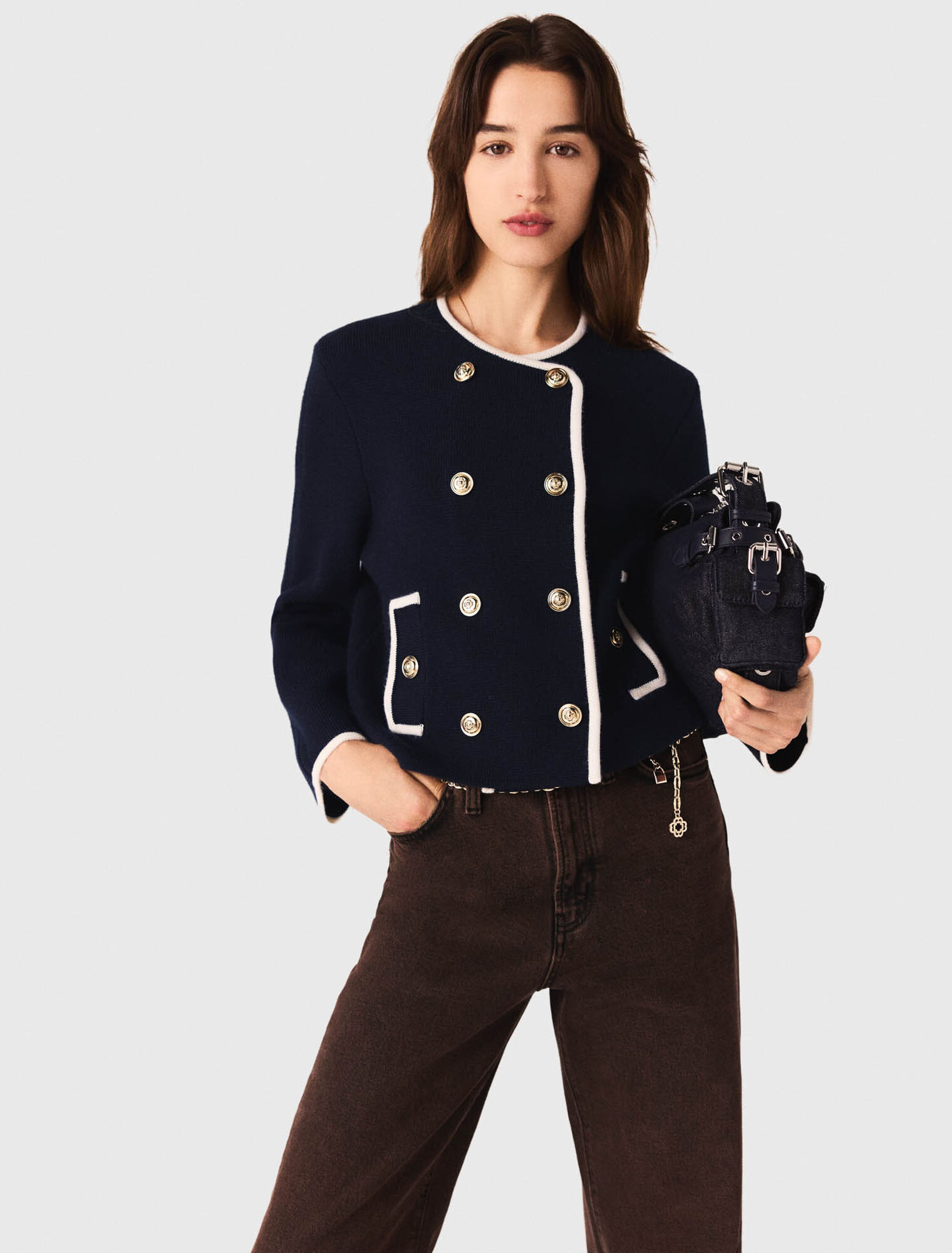 Giacca strutturata in maglia