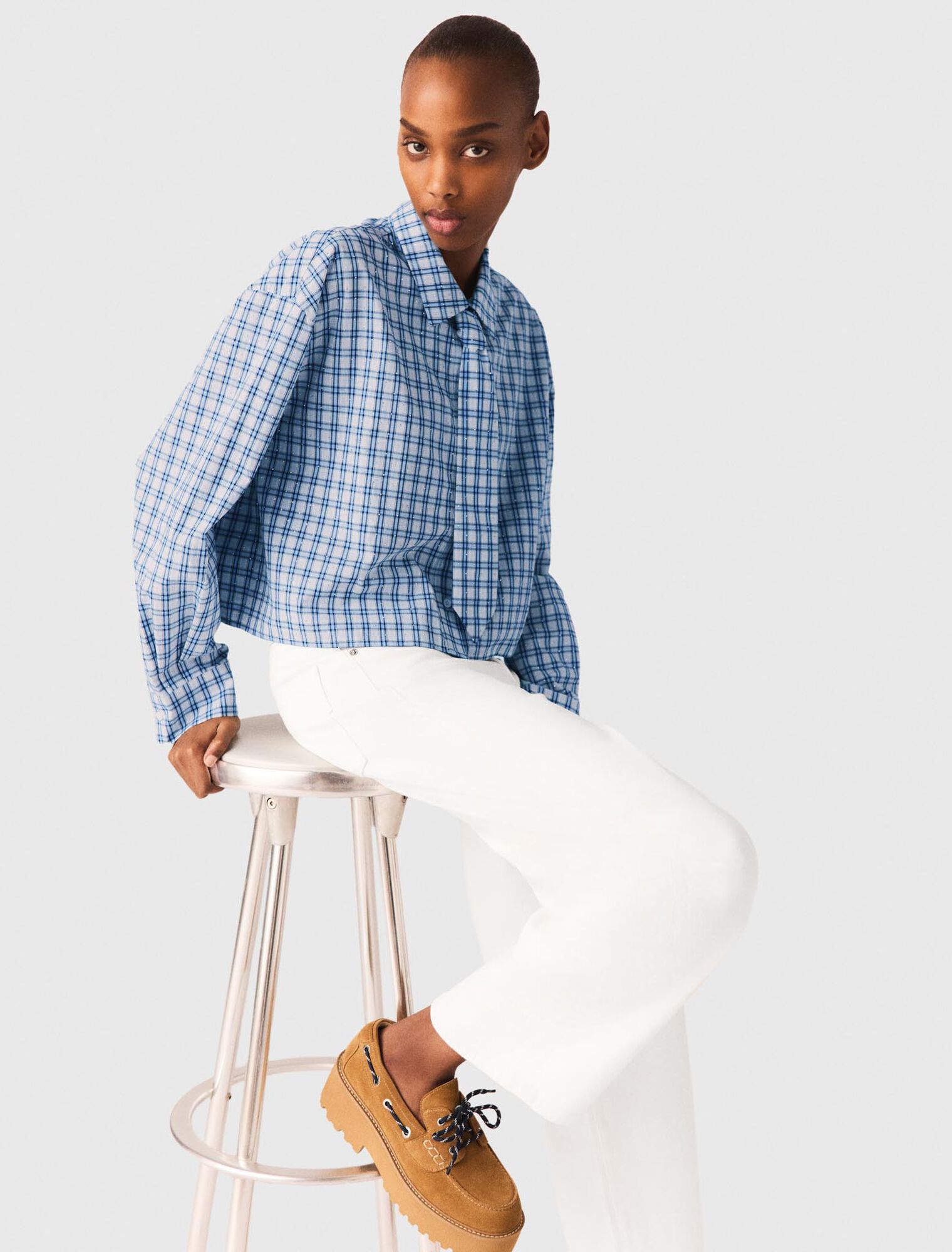 Camicia strass, cravatta rimovibile