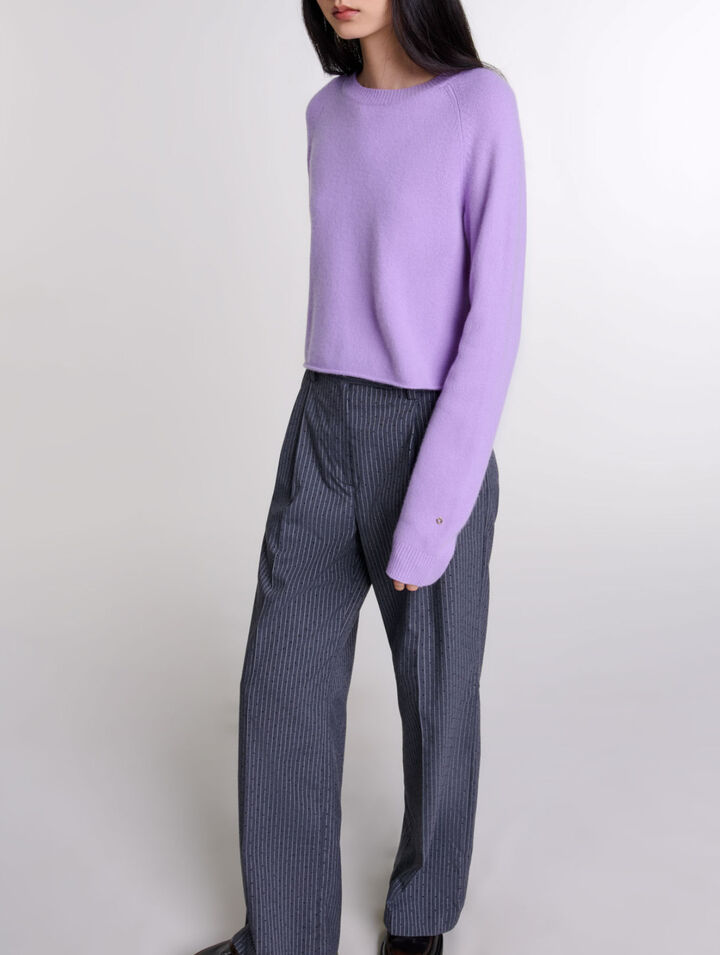 Pantaloni da tailleur glitterati