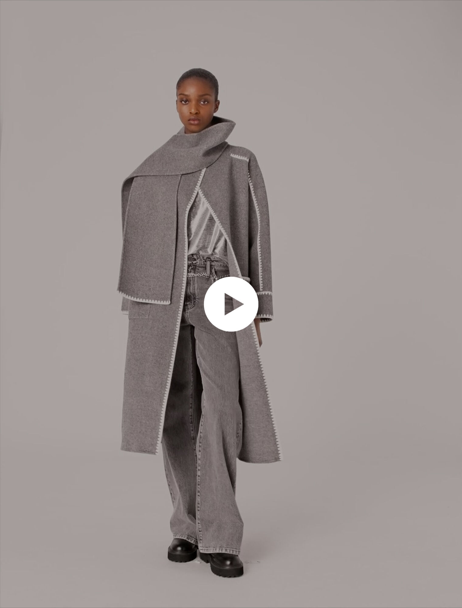Cappotto lungo double face