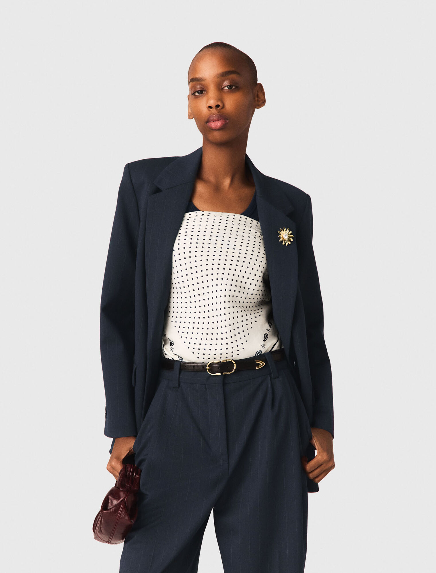 Giacca da tailleur a righe