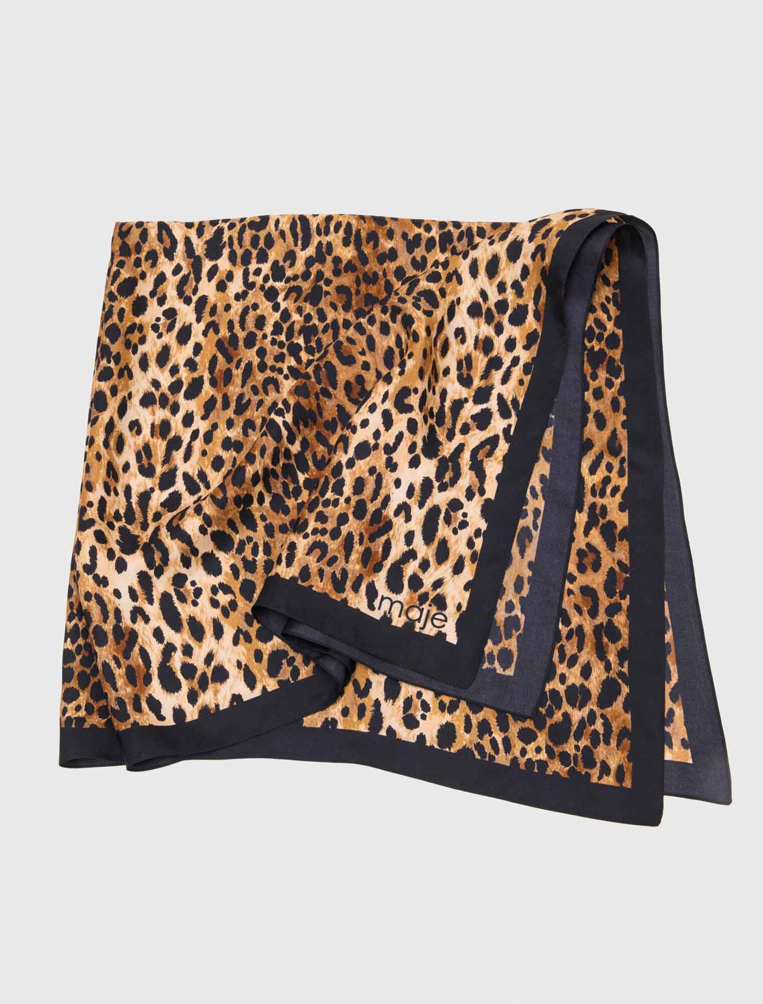 Foulard stampa leopardo