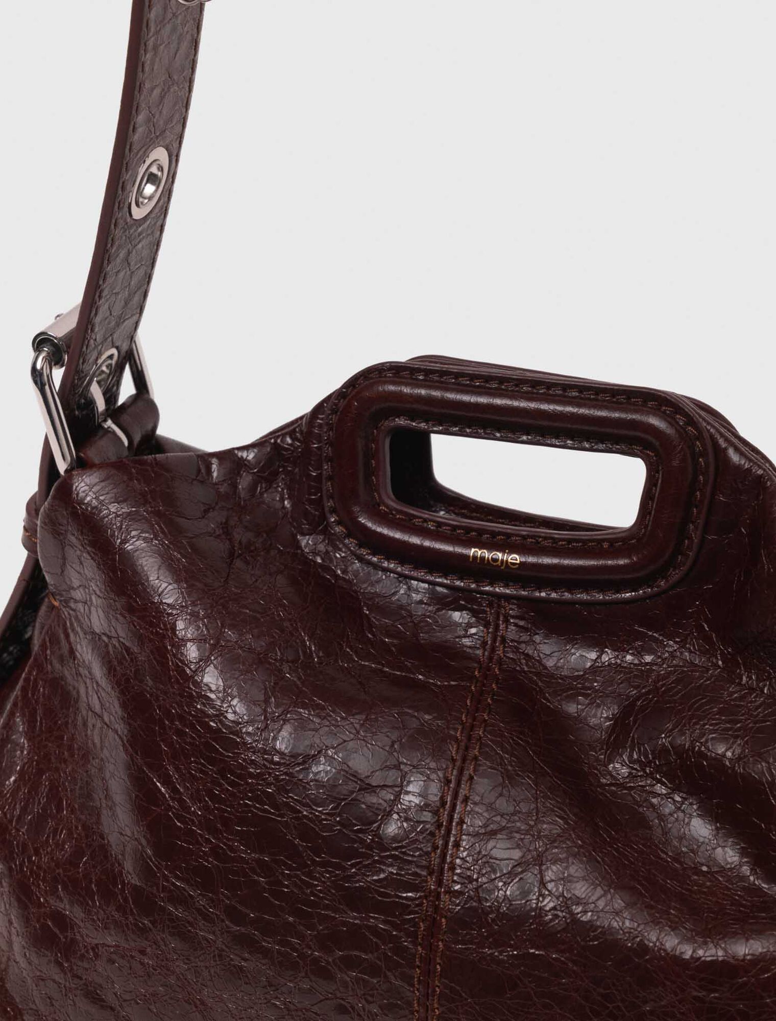Borsa Miss M in pelle craquelé