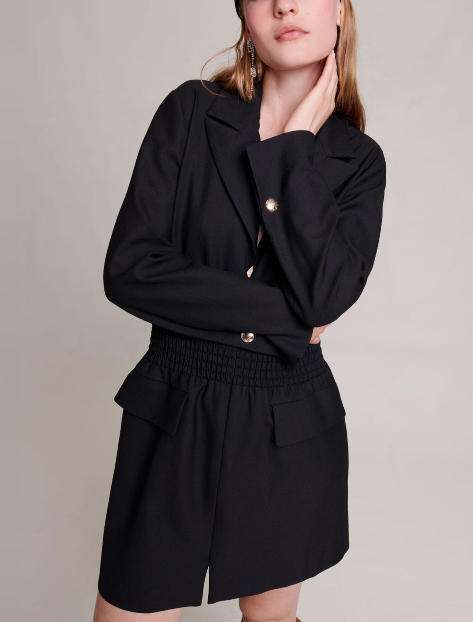 Abito corto punto smock