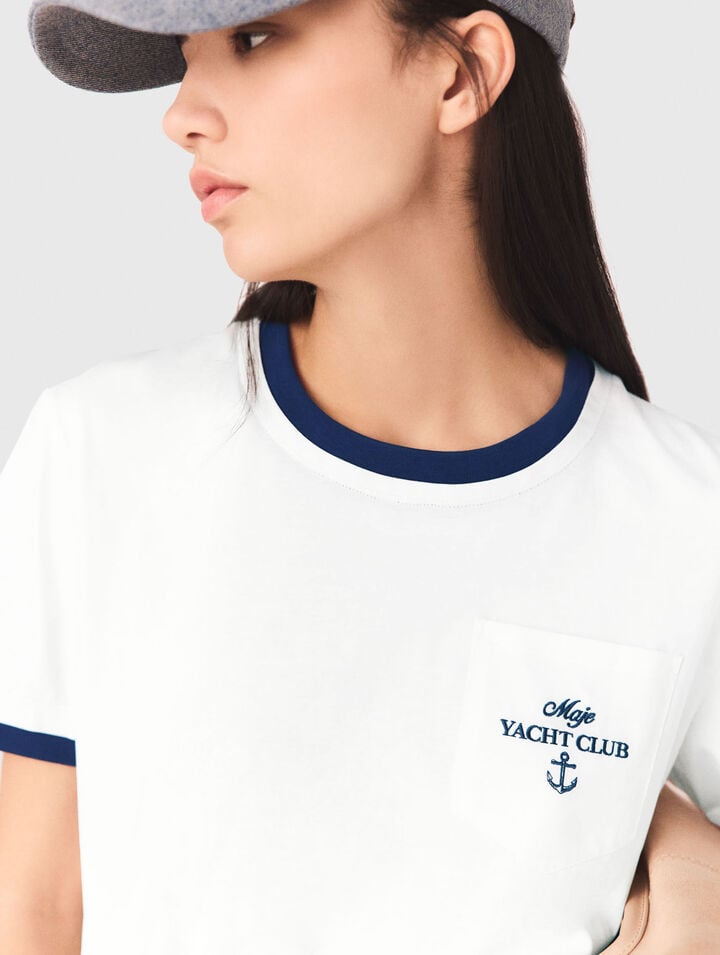 T-shirt effetto sovrapposto