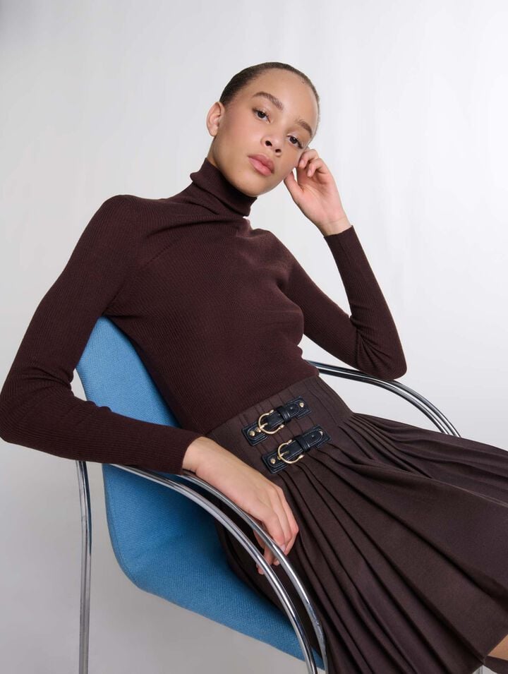 Maglione in lana e seta