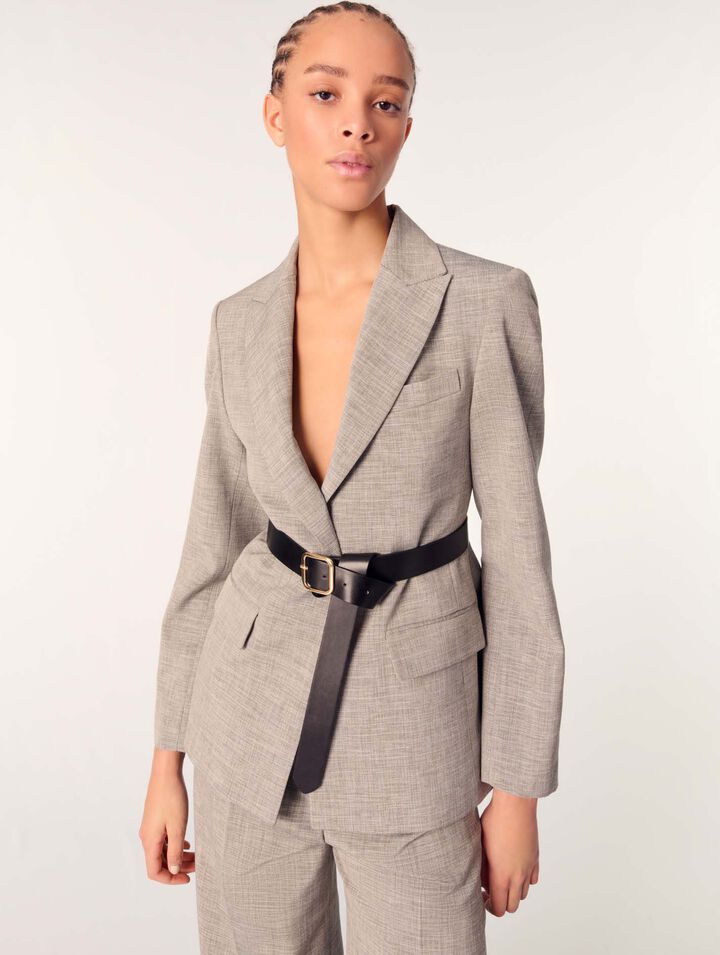 Giacca da tailleur con cintura