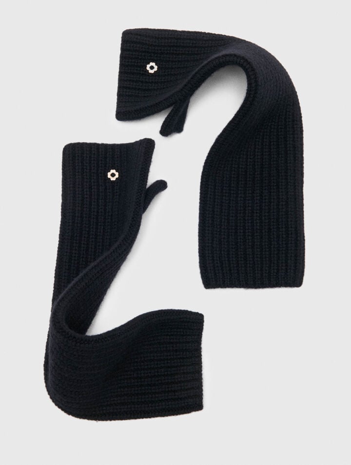 Guanti senza dita lana e cashmere