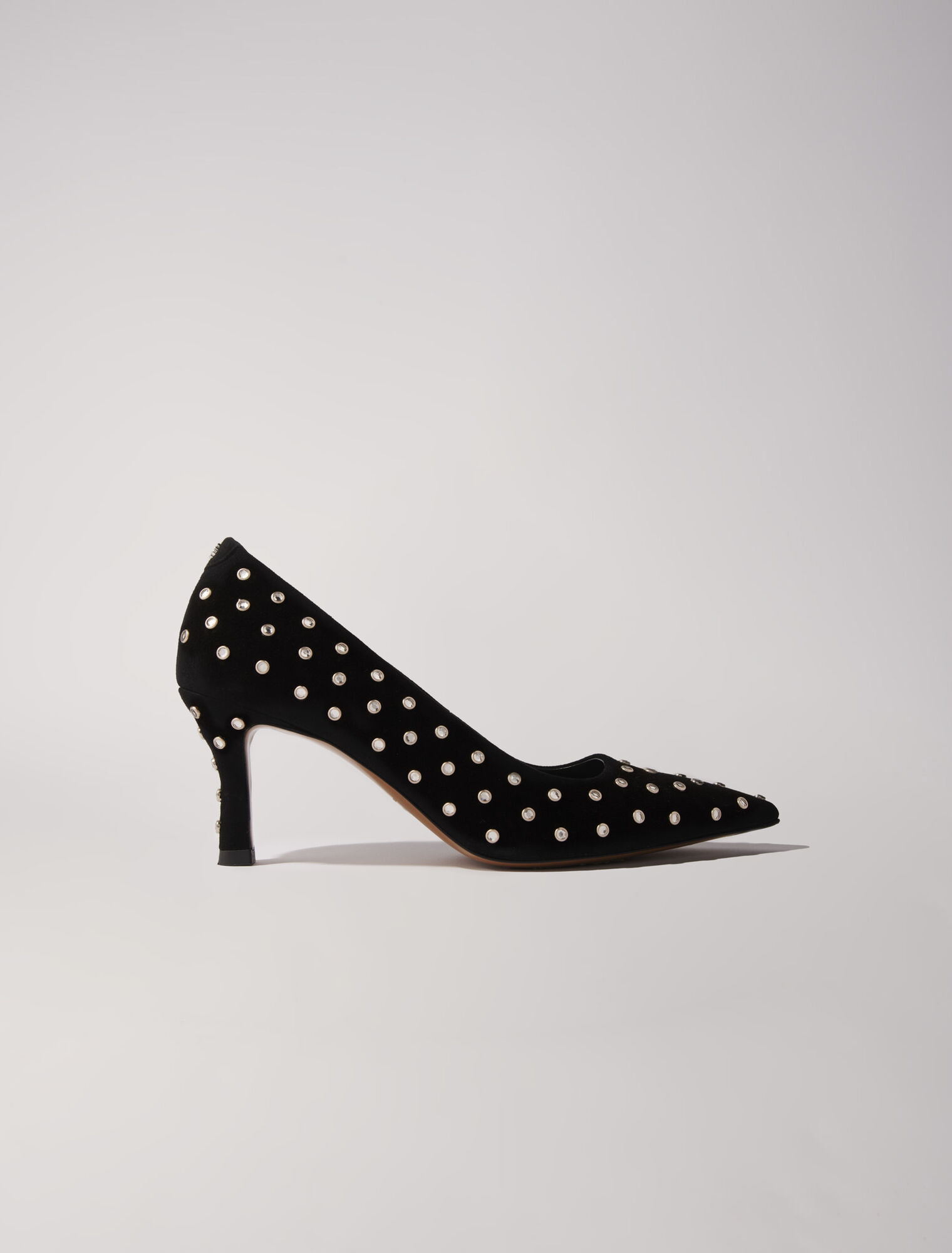 Décolleté a punta in strass