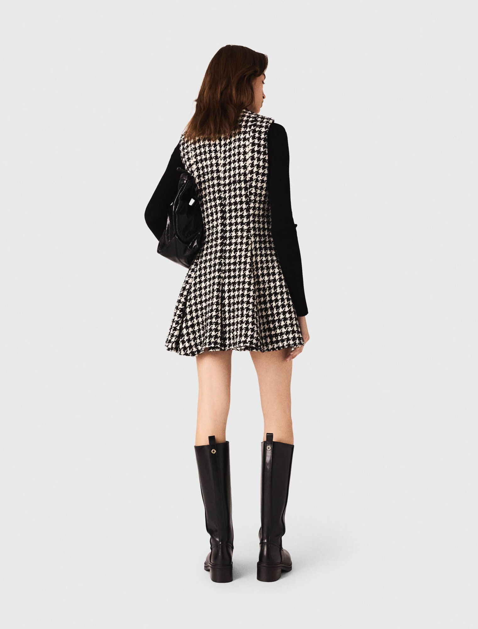 Abito svasato in tweed