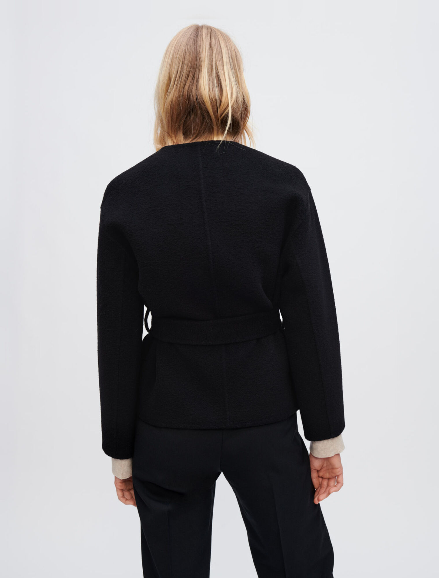 Cappotto double-face testurizzato