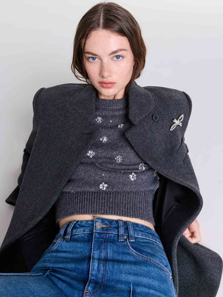 Cappotto corto in lana