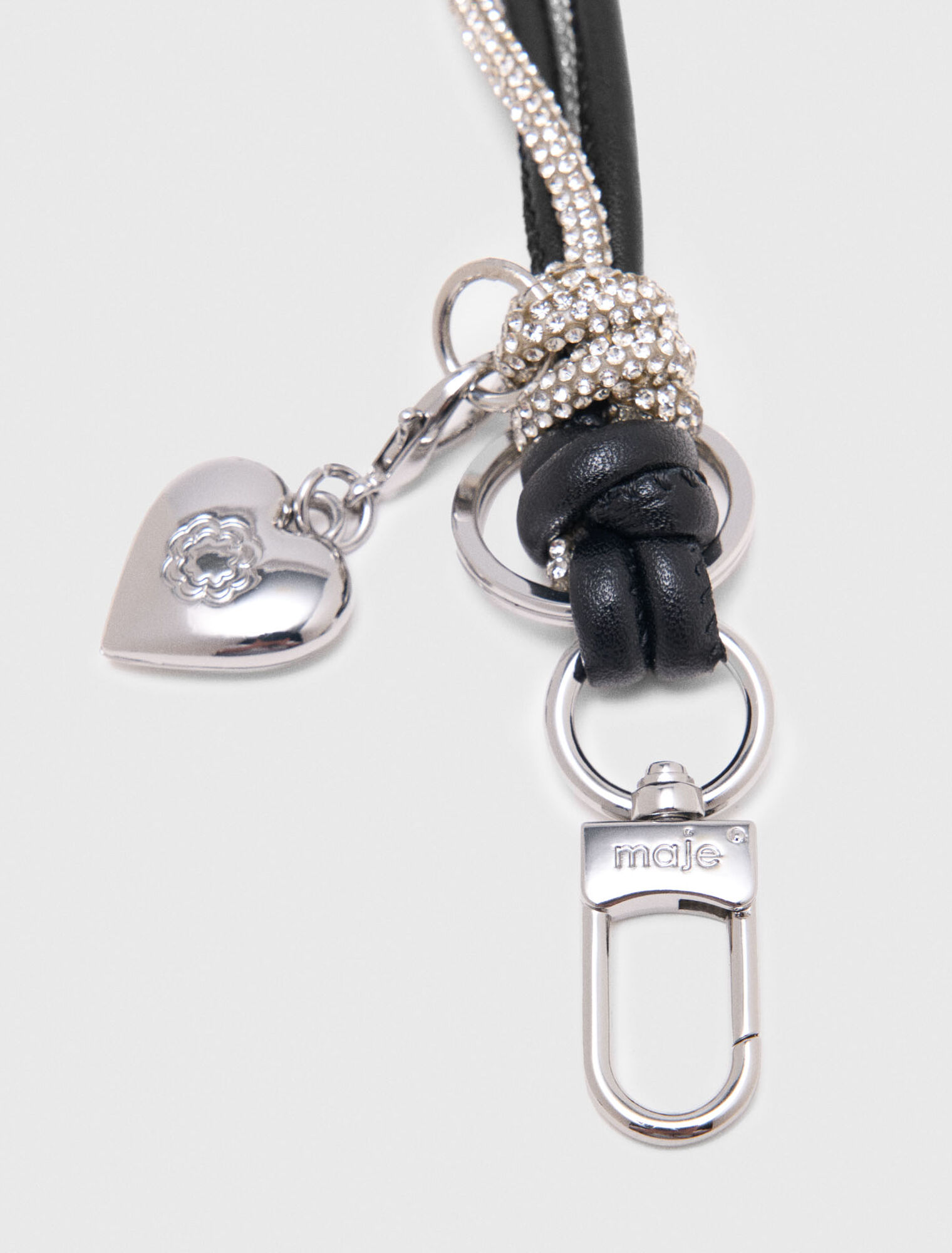 Charm da borsa con strass