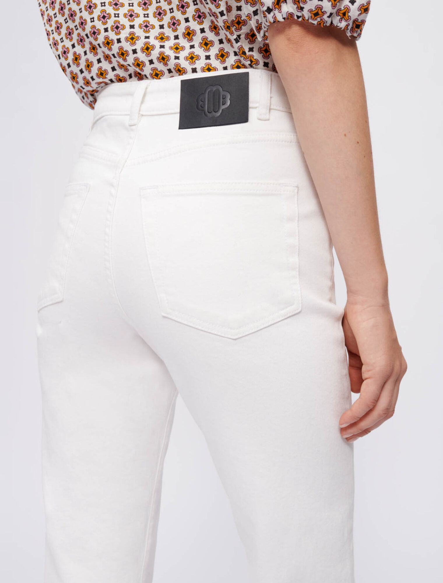 Jeans bianchi dritti