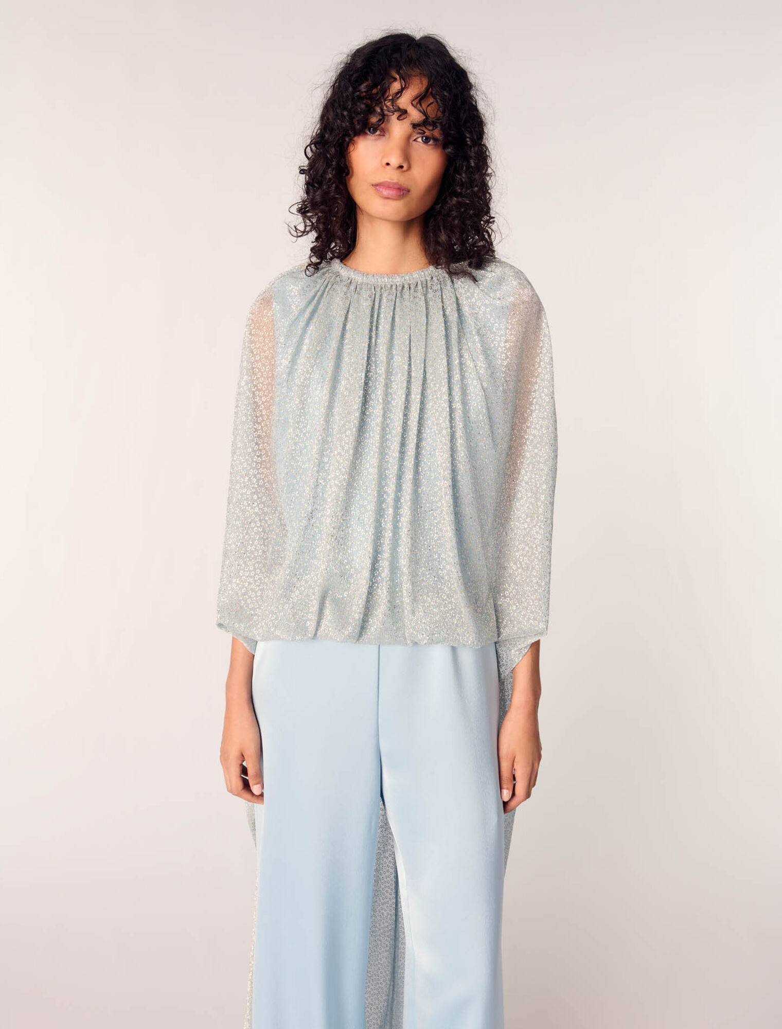 Tuta jumpsuit in lurex 2 in 1