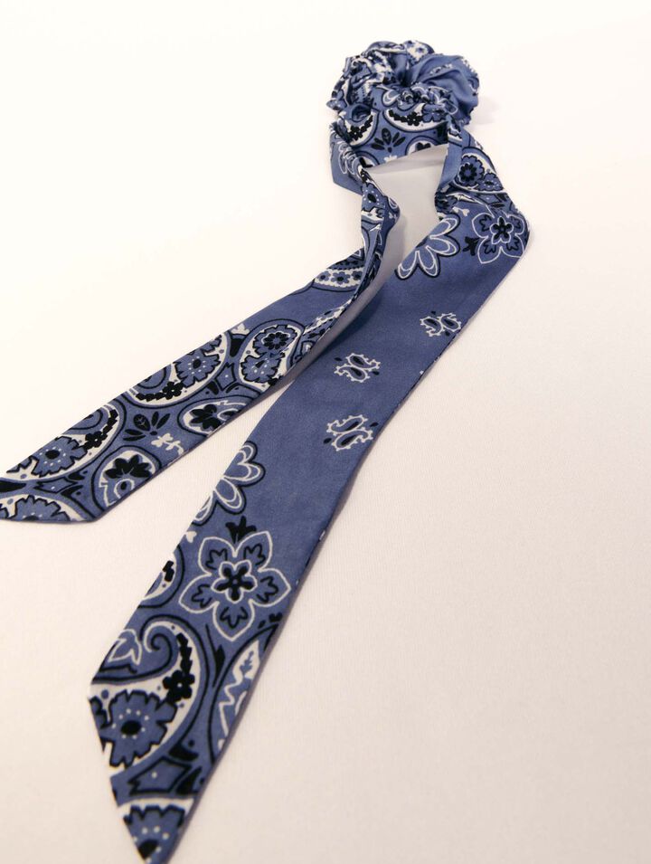 Elastico foulard nastro con stampa