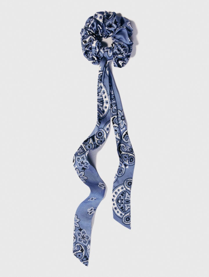 Elastico foulard nastro con stampa