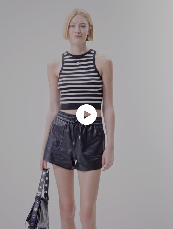 Crop top a righe