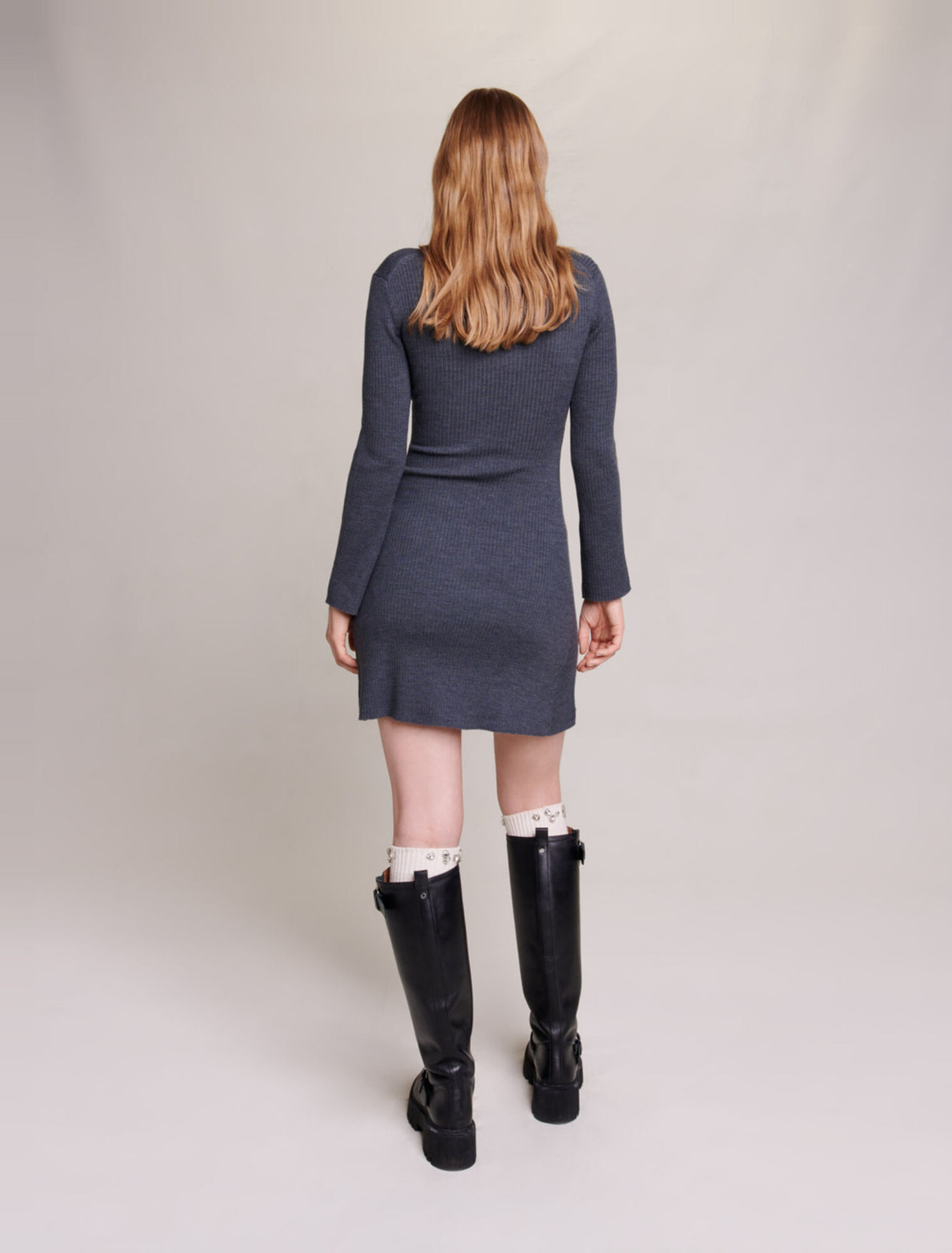 Abito corto in maglia