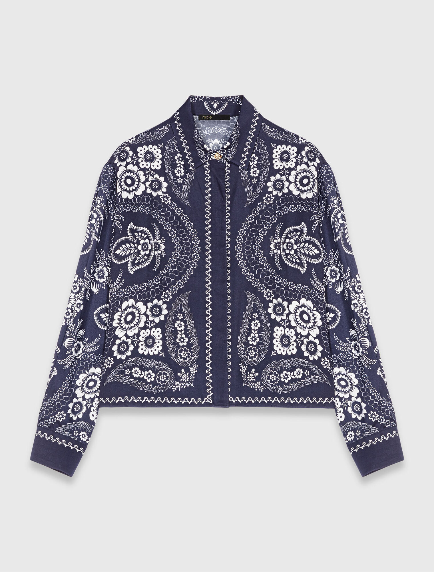 Camicia fluida con stampa