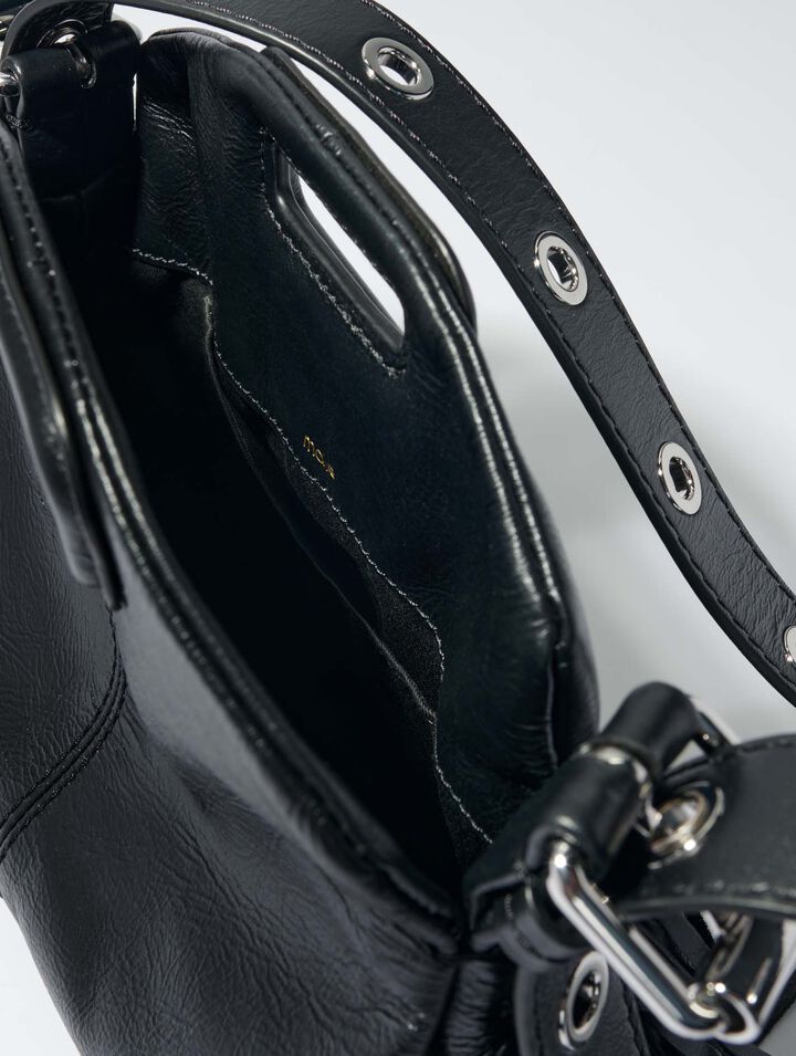 Mini-bag Miss M in pelle craquelé
