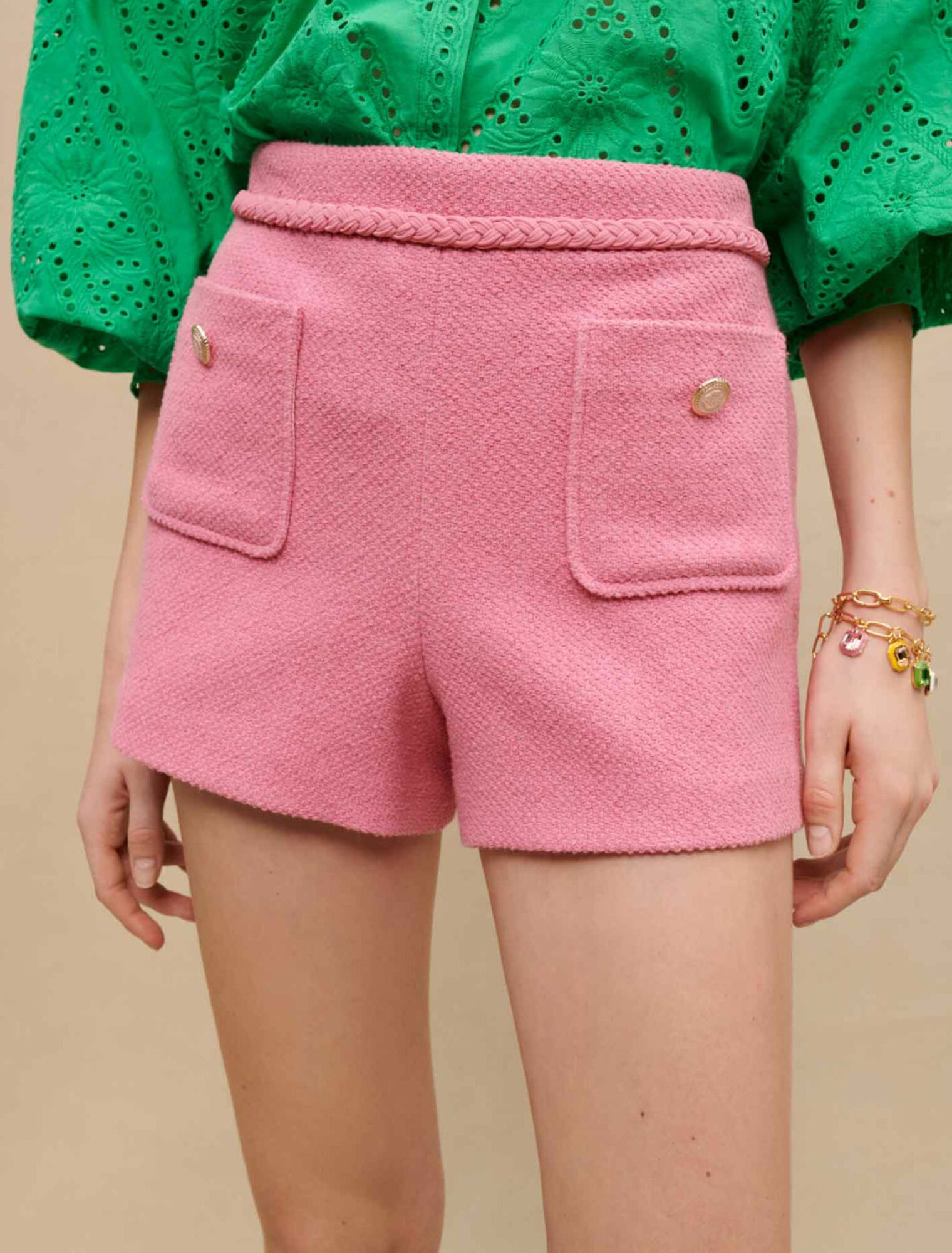 Pantaloncini in tweed