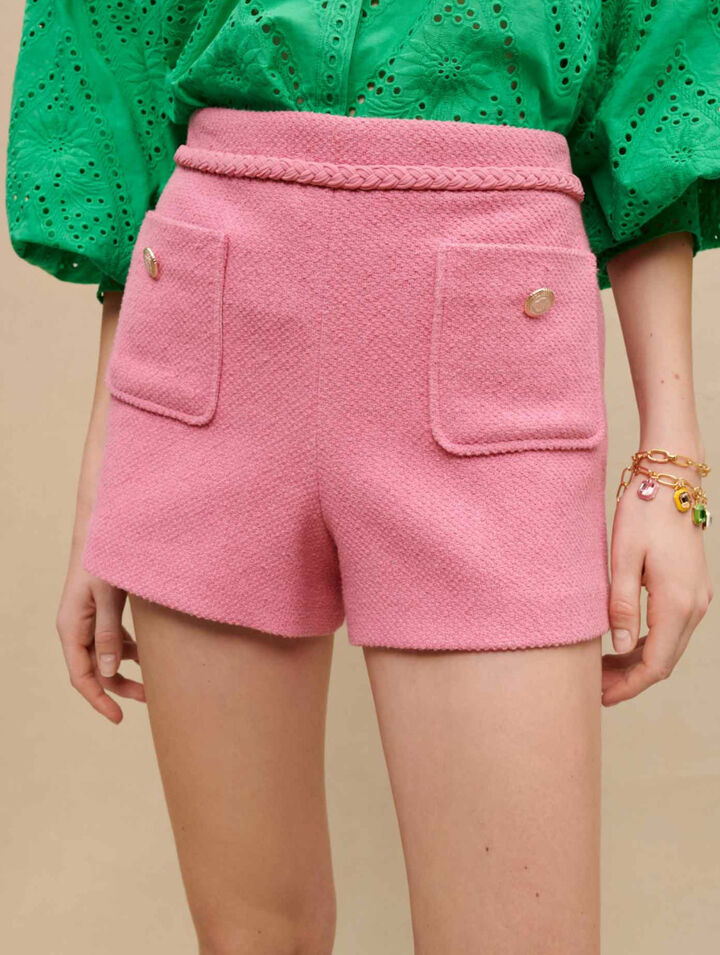 Pantaloncini in tweed