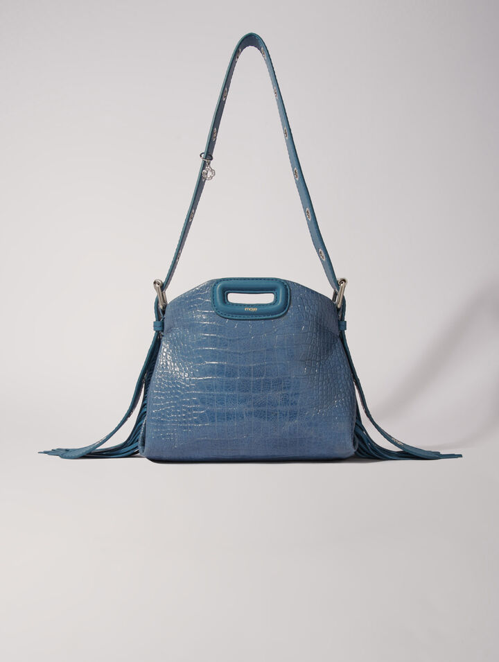Borsa Miss M Mini pelle coccodrillo