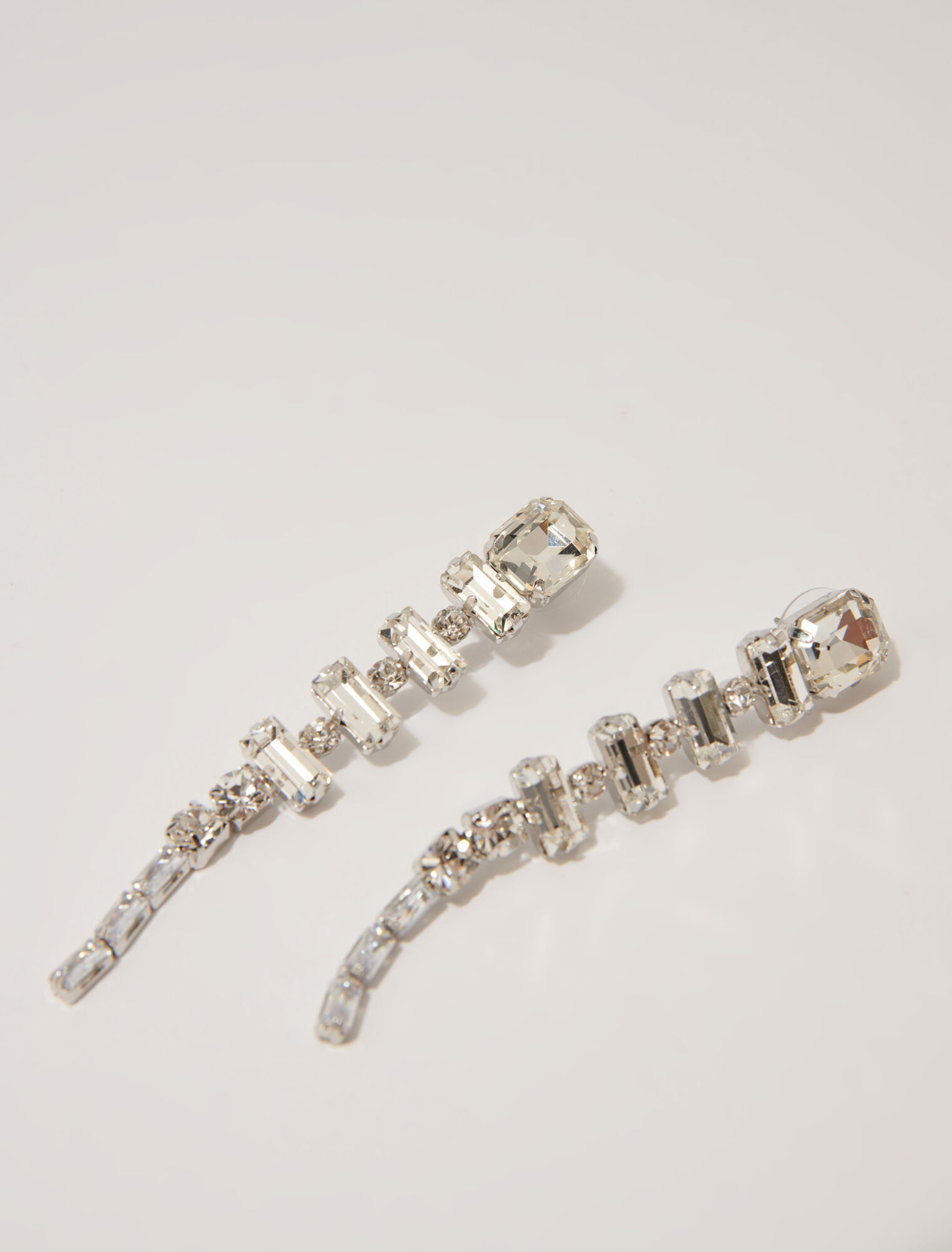 Orecchini con strass a cascata
