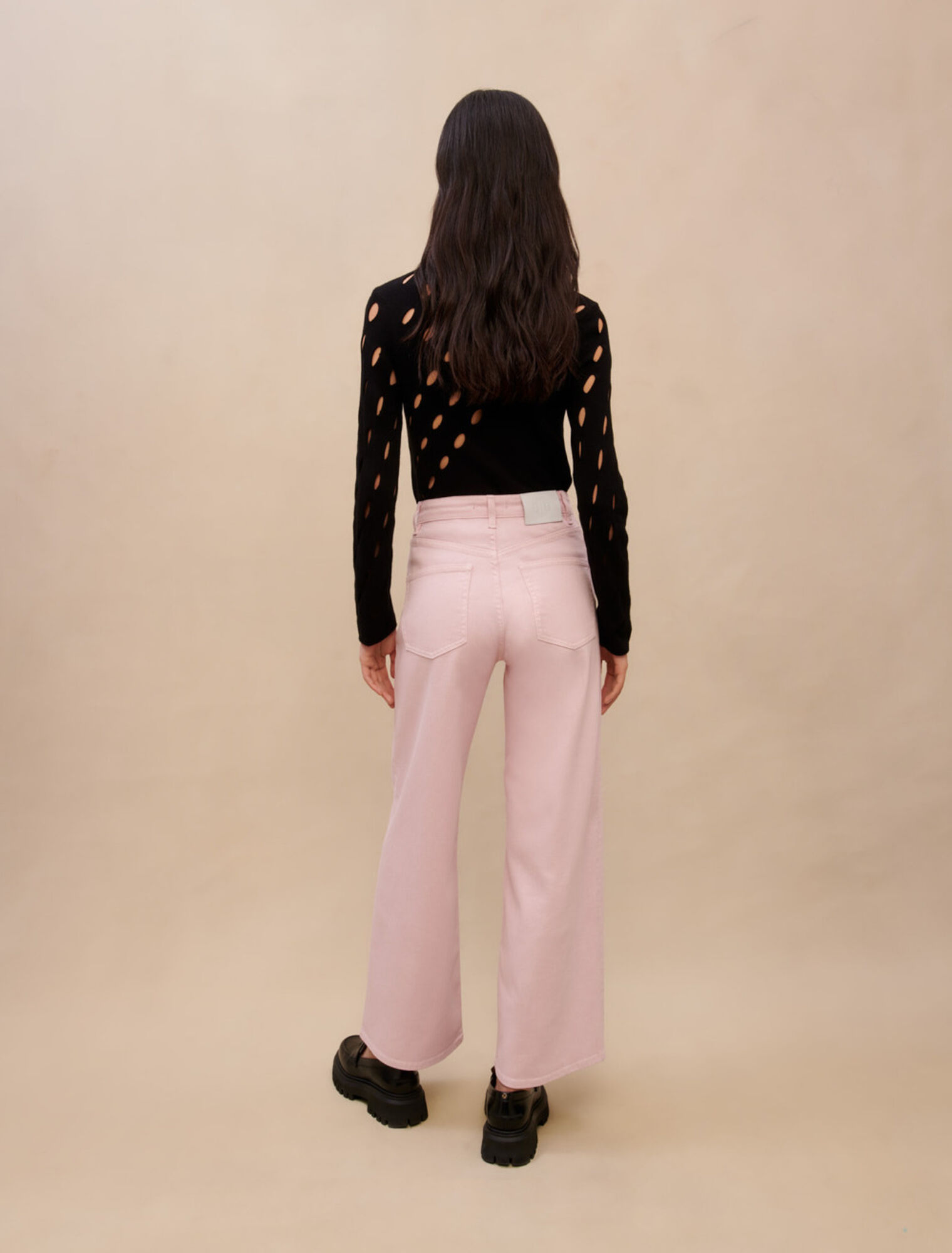 Jeans grandi rosa