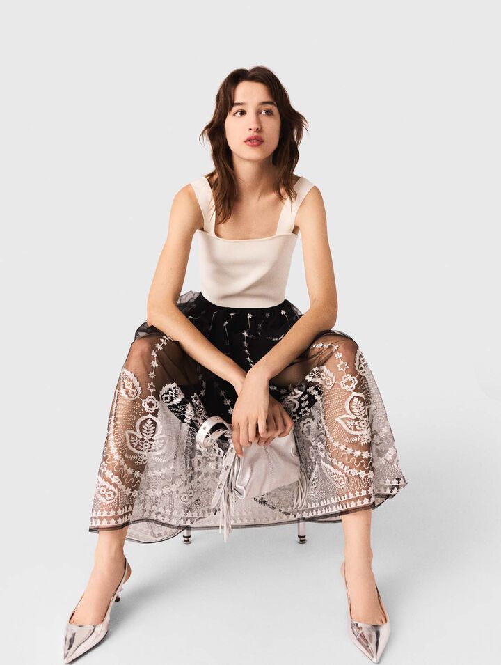 Crop top in maglia