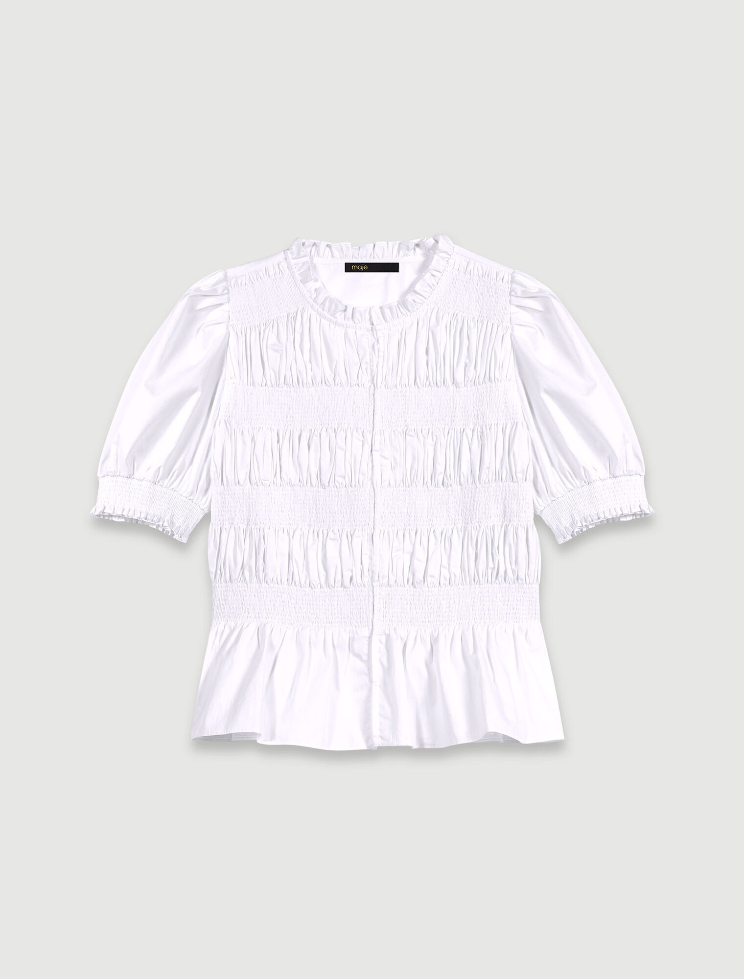 Camicia a punto smock