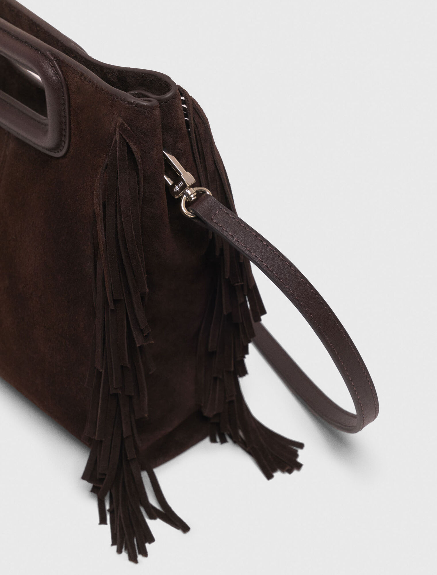 Borsa M in pelle scamosciata