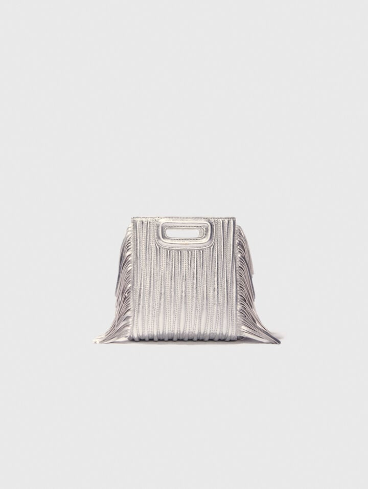 Borsa M Mini pelle trapuntata metal