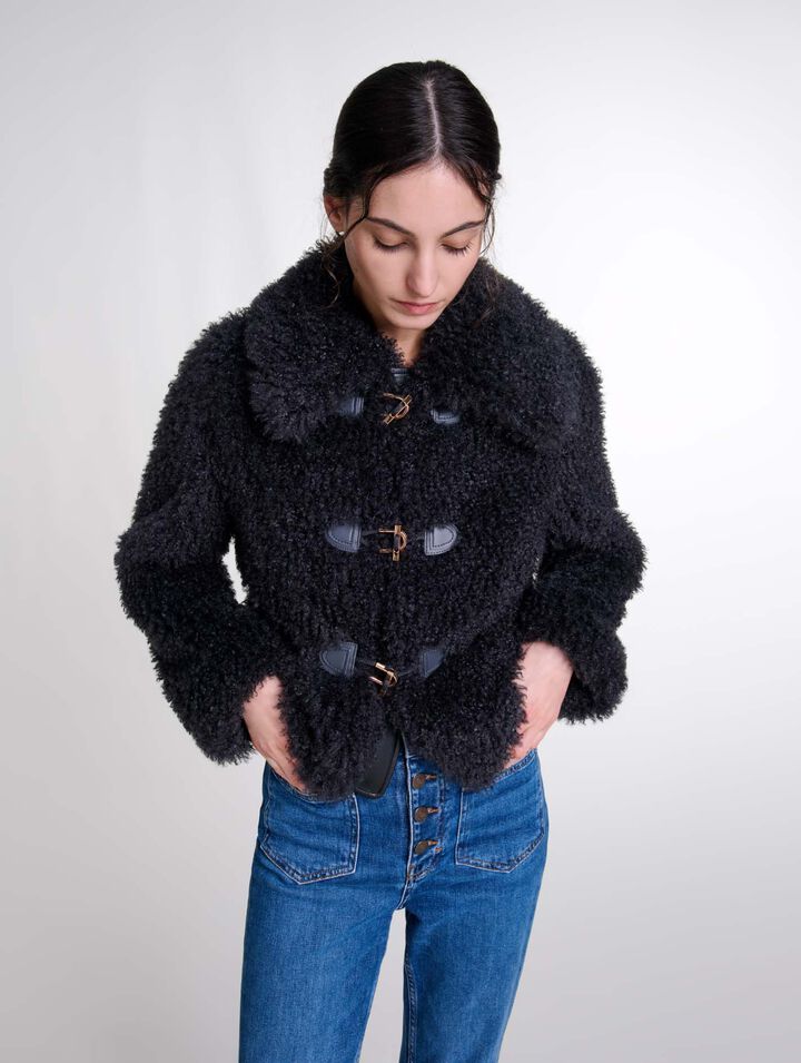 Cappotto corto in spugna
