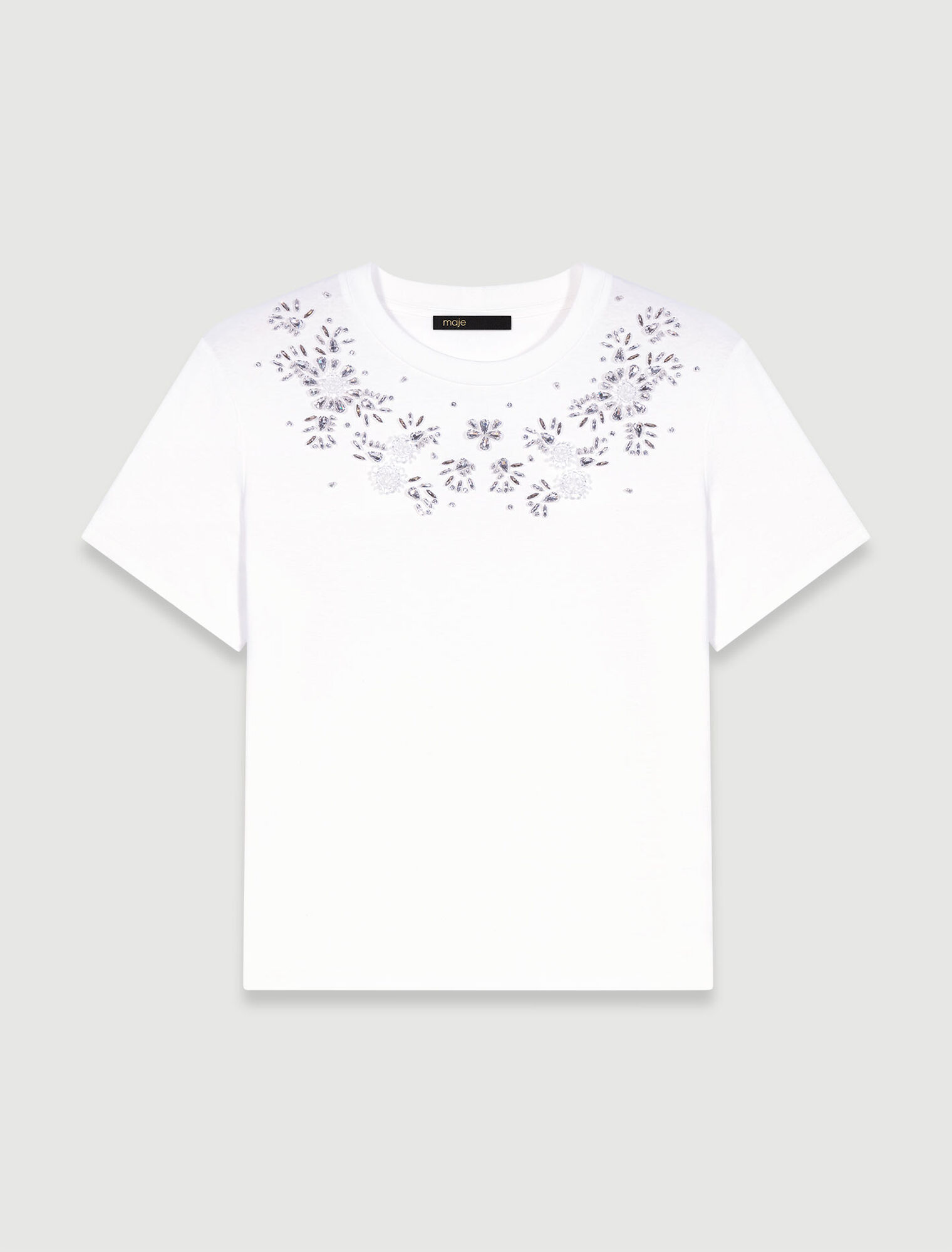 T-shirt arricchita da strass