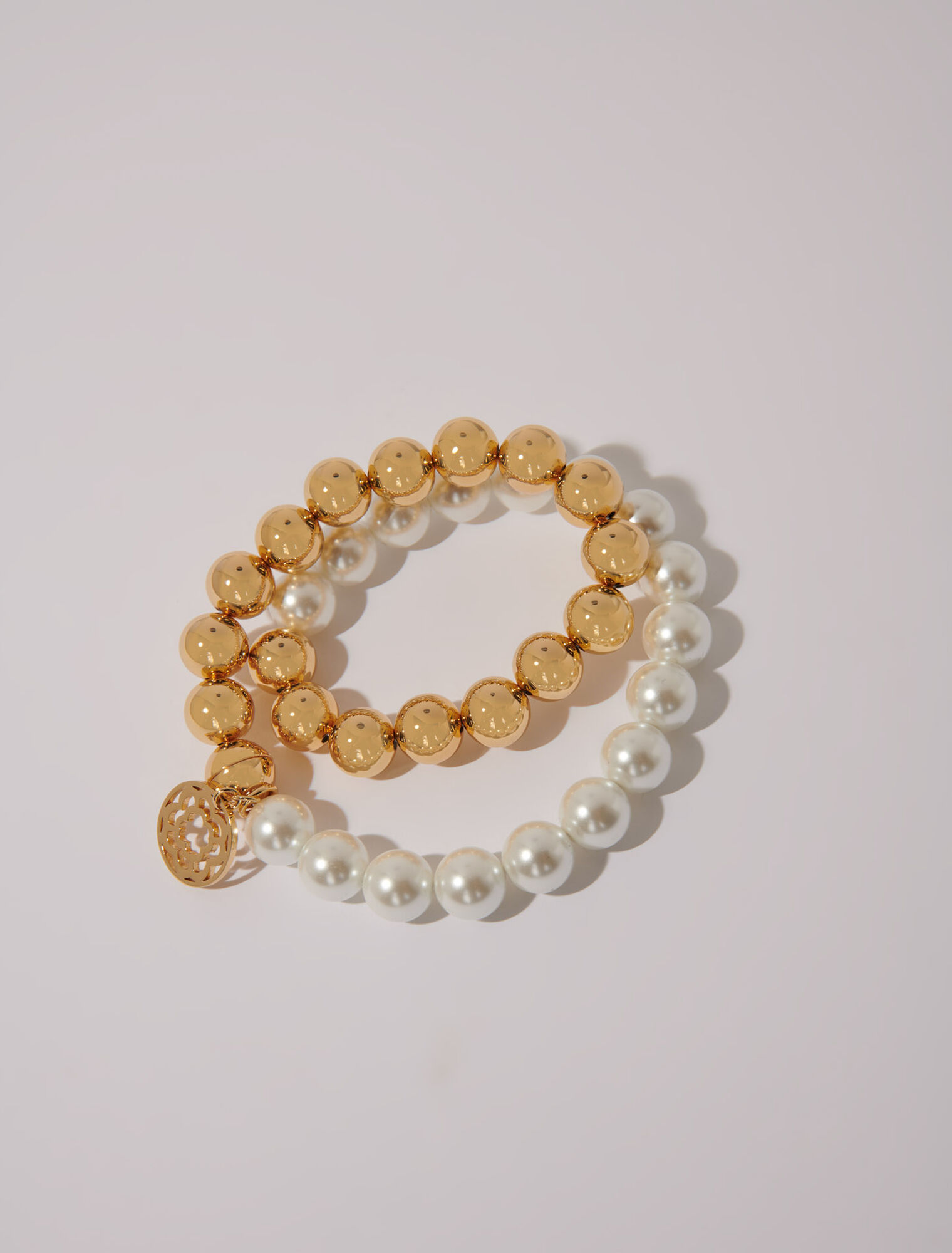Collana girocollo con mix di perle