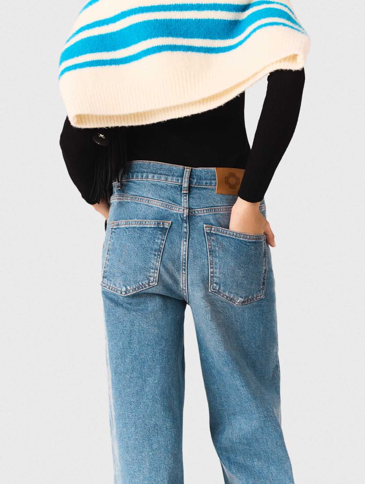 Jeans svasati con catena
