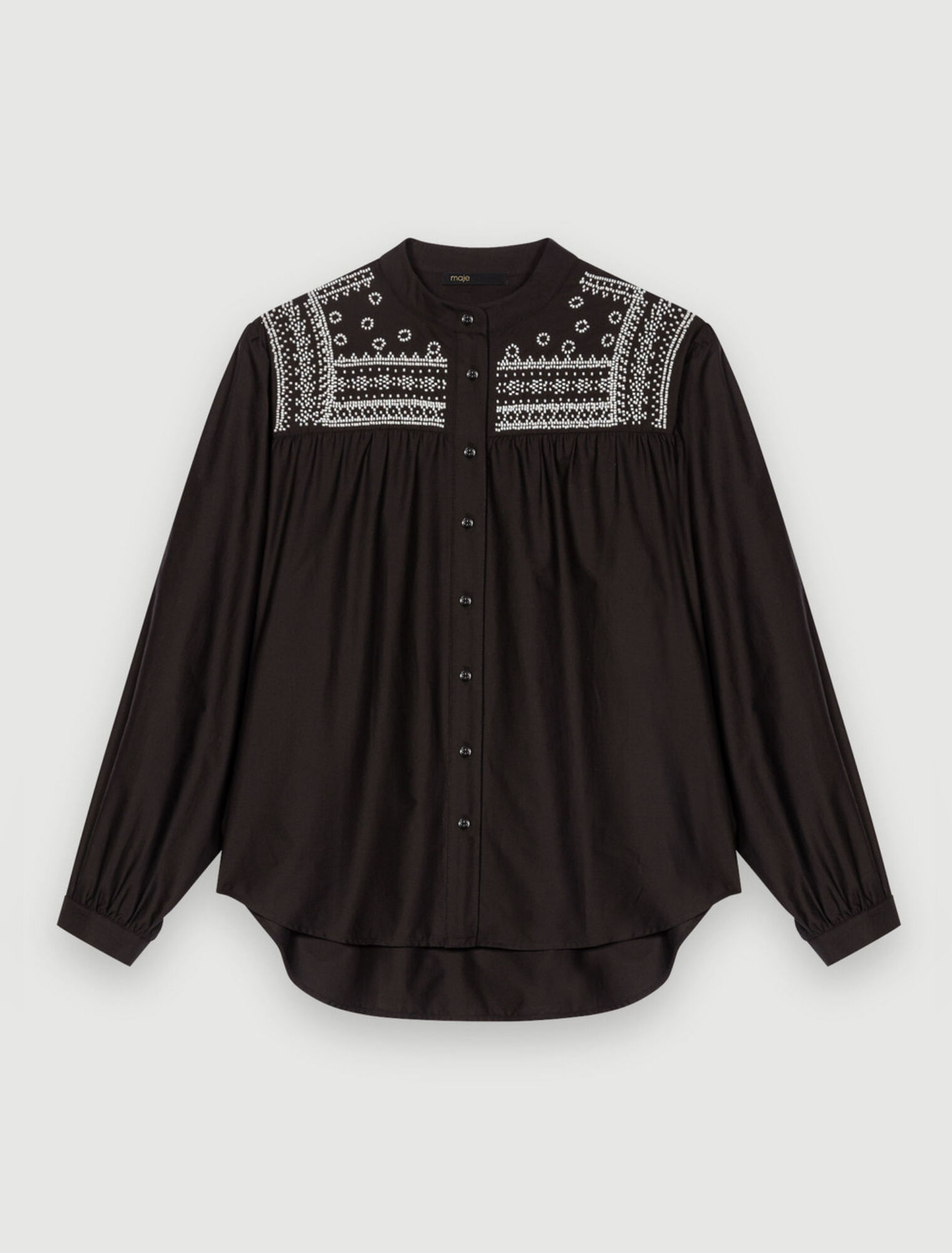 Camicia con dettagli ricamati