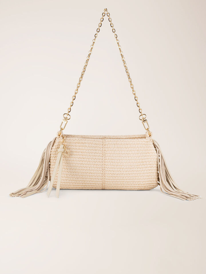Pochette Miss M pouch effetto rafia