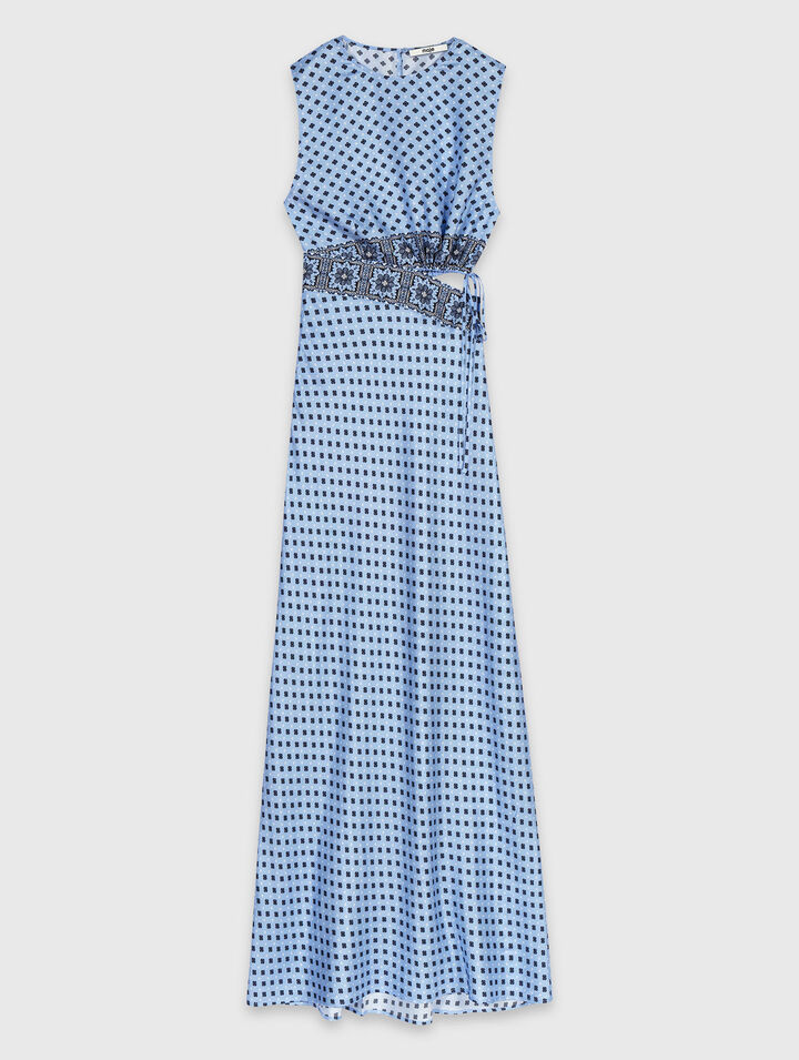 Abito stampato con cut-out