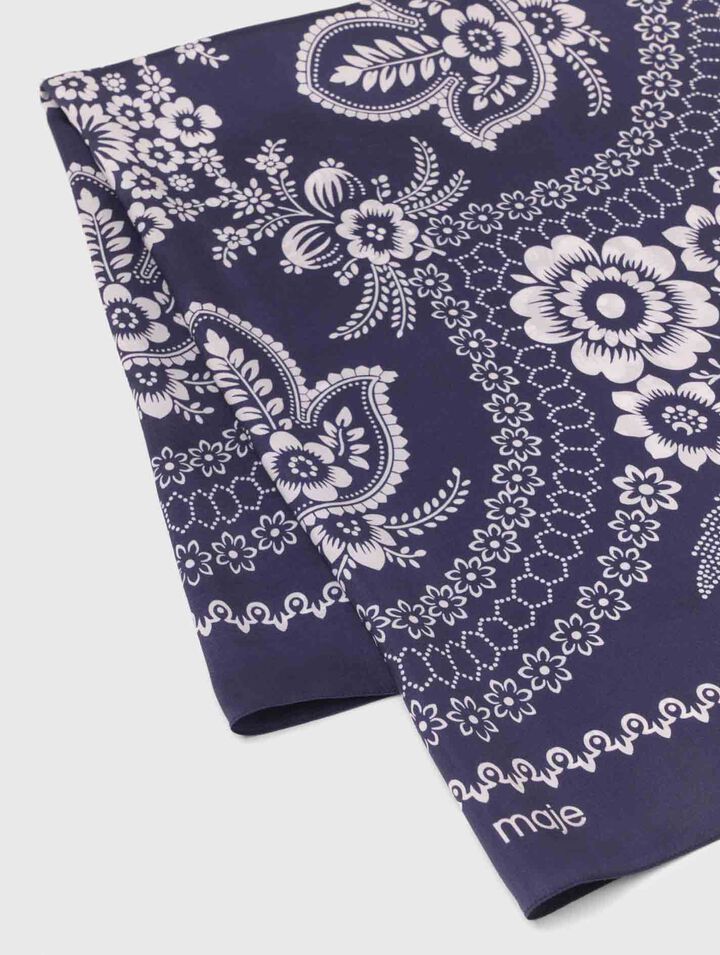 Foulard 90x90 in seta stampata