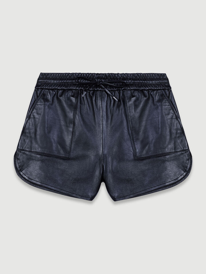 Shorts in pelle