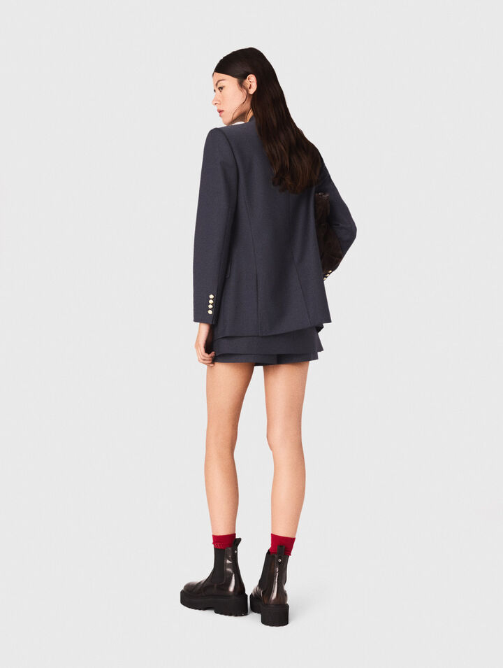 Giacca tailleur con bottoni dorati