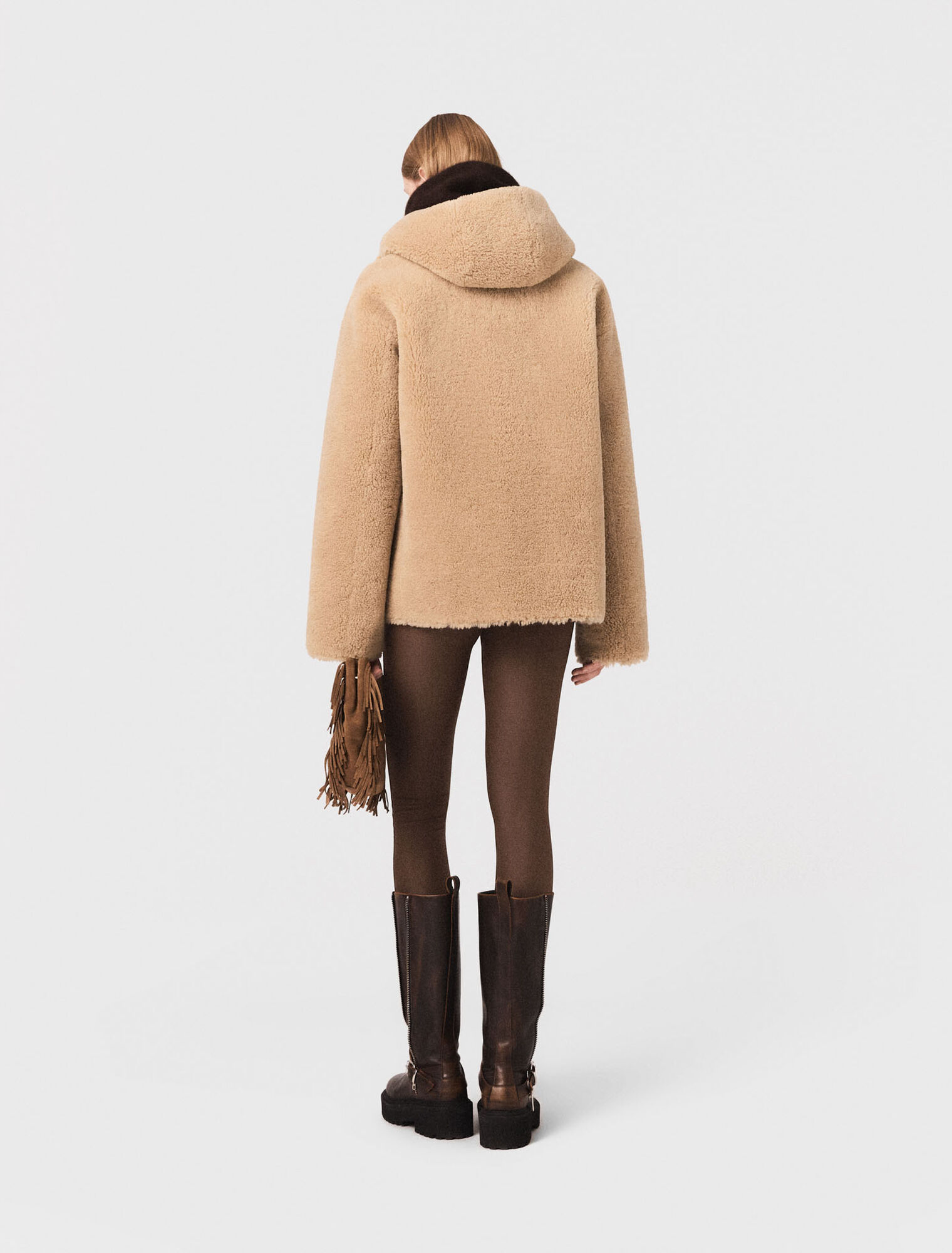 Cappotto reversibile con cappuccio