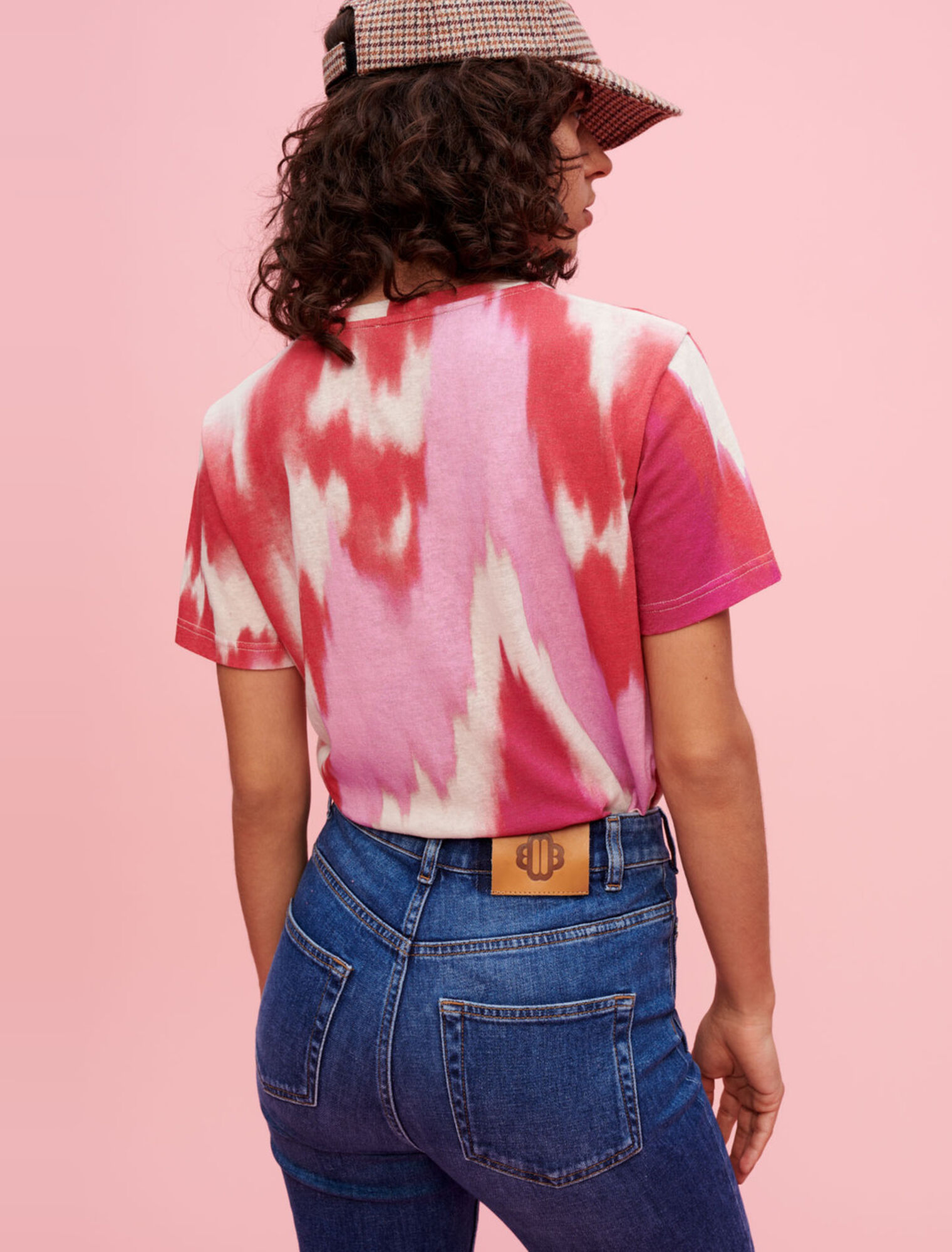 Maglietta fucsia tie and dye